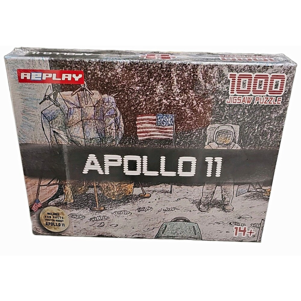 A2PLAY Apollo 11 Space 1000 Piece Jigsaw Puzzle 27x20 in Recyclable A2JP1K0018